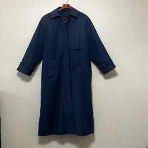 Vintage Eddie Bauer Flannel Goose Down Trench Coat